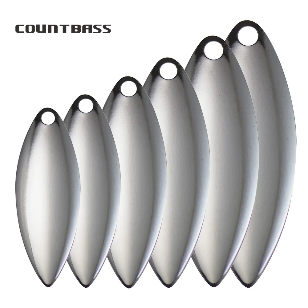 Fishing Lure Blade Bait - Countbass 50 шт. никелированные стальные лопасти