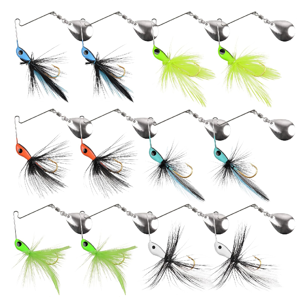 6 шт./12 шт., приманка-спиннер – обзор и цена Fishing Lure Spinnerbait
